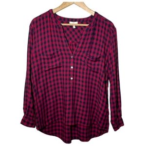 Joie Buffalo Plaid Popover Shirt!